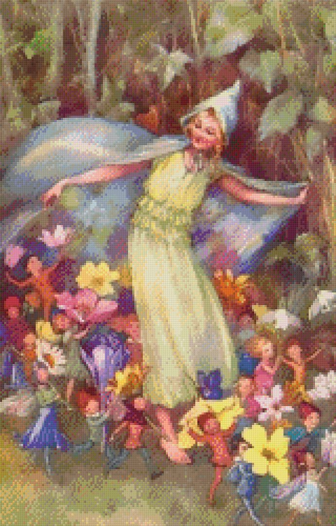 Fairy And Elves Party Twenty [20] Baseplate PixelHobby Mini-mosaic Art Kit image 0
